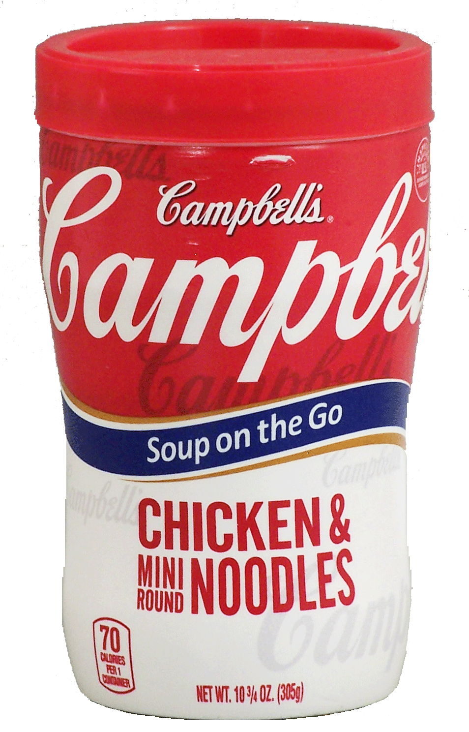 Campbell's Soup on the Go Chicken w/Mini Noodles, 80 calories Full-Size Picture